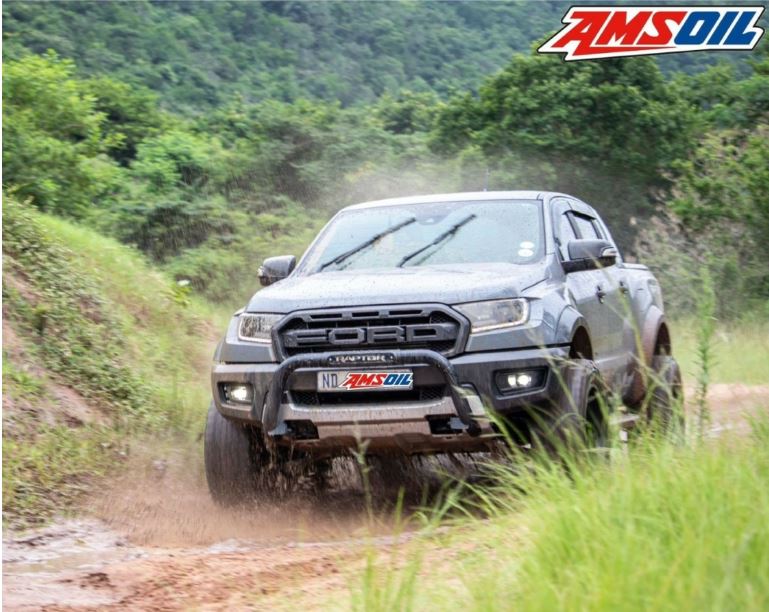 A car driving on a mountain road